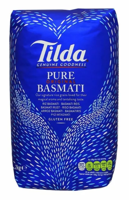 [ 2kg ] TILDA Pure Basmati / Basmati Reis / Basmatireis