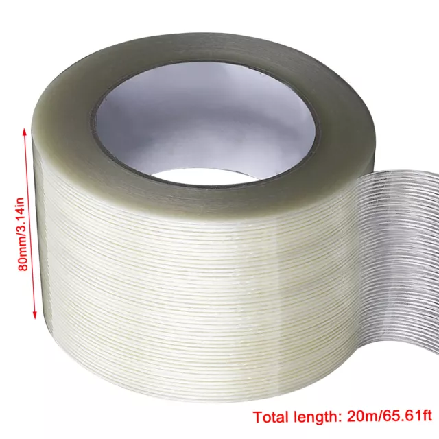 Awning Repair Tape 20M*8cm Clear Fiberglass Waterproof Tear Resistant RV Tents 2