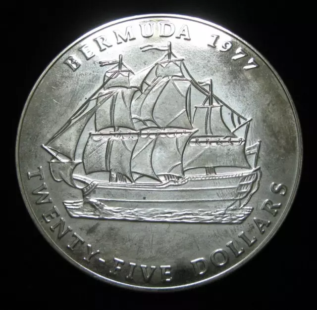 ZALDI2010 - Bermuda. 25 Dollars De 1977. argent