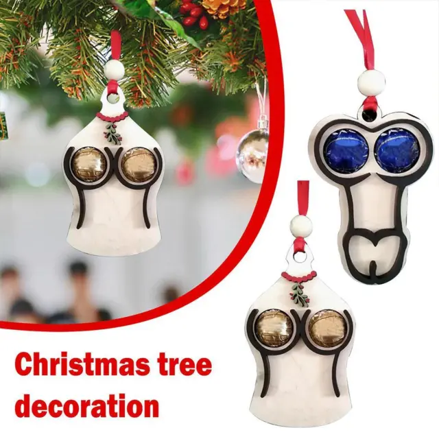 Funny Ornaments Gag Gift Chocolate Holder Christmas Tree Hanging Decoration