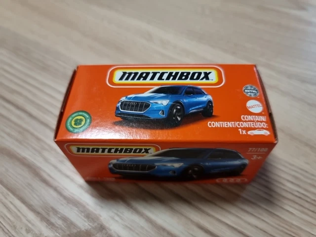 Voiture Miniature Matchbox Audi E-Tron Bleue 2023 - 1:64 - Neuf Sous Boîte