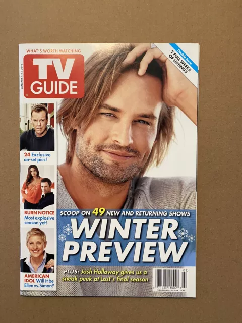 TV Guide Magazine Jan 2010 LOST Josh Holloway Final Season BRAND NEW Free Ship