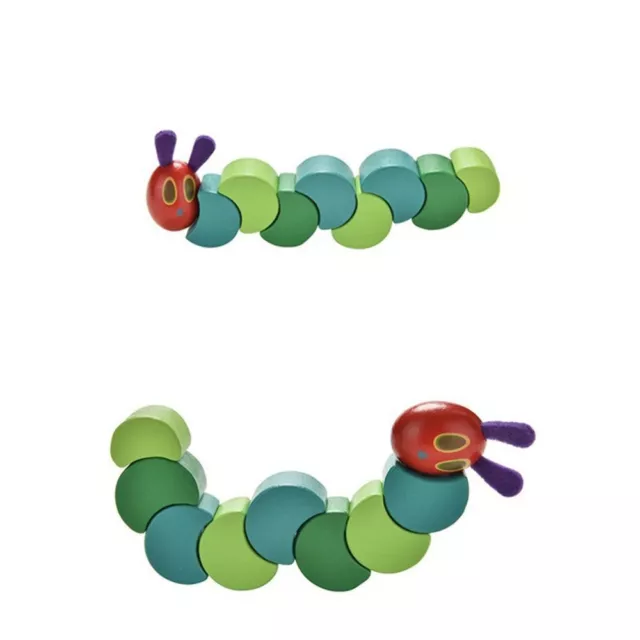 Kid Anime Twist Caterpillar Wooden Blocks Insects Toy