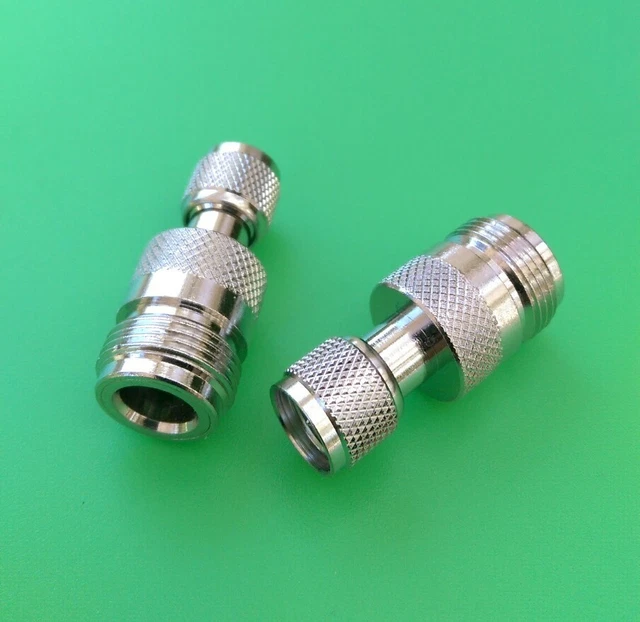 (2 PCS) Mini UHF Male to N Female Connector - USA Seller