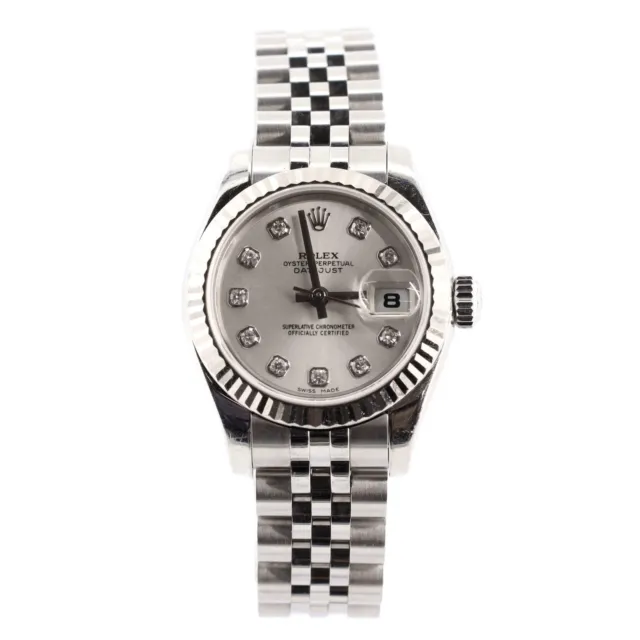 Rolex Oyster Perpetual Datejust Automatic Watch Stainless Steel and White Gold w