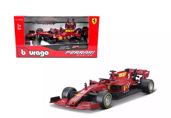 Bburago Ferrari Course 2020 F1 F1000 Toscane Gp #5 Sebastian Vettel 36823SV