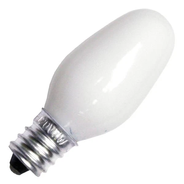 7W SATCO FROSTED Dimmable E12 Night Light Bulb 110v Warm White Glow £