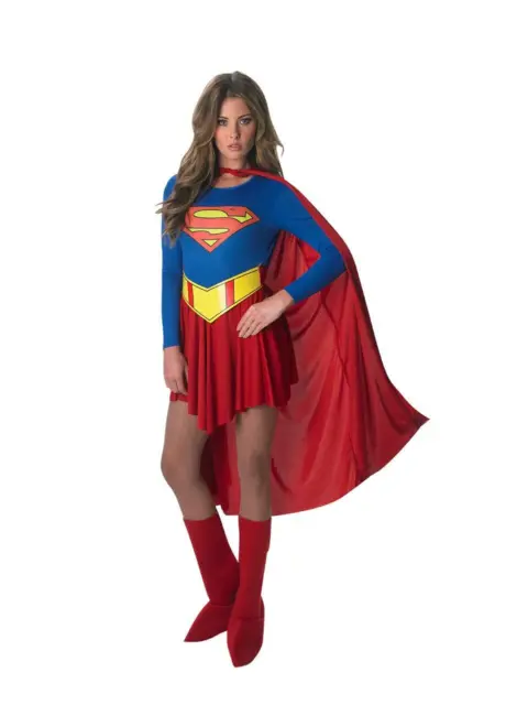 Rubie's Official DC Comics Supergirl Adult's Costume Dress - Ladies Size Large