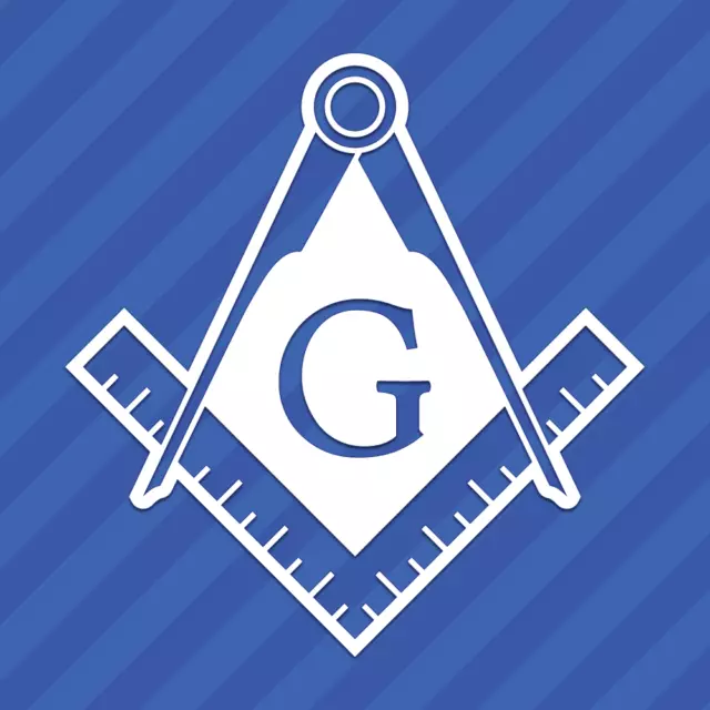 Freemason Logo Vinyl Decal Sticker Templar Masonic
