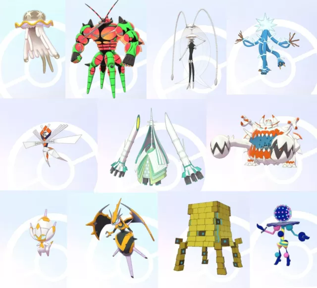 Alle 11 ultra/quadratisch glänzend 6IV EV trainiert** Ultra Beasts Pokémon Schwert/Schild