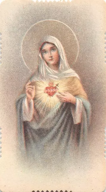 OLD nice italy rare Holy cards from 1950" H6245 " marias hearts