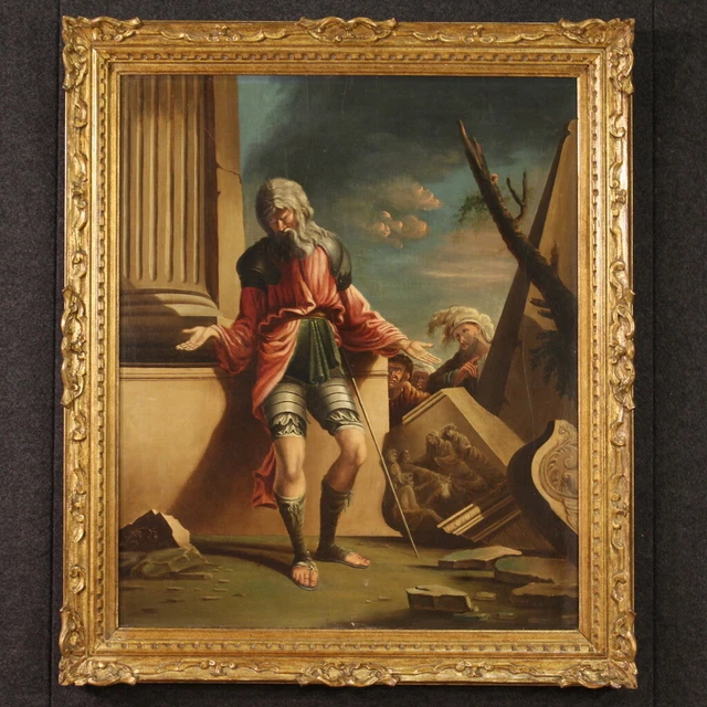 Tenda da doccia Pittura ad olio su tela, albero stilizzato. opera d'arte moderna. illustrazione interna. sfondo astratto