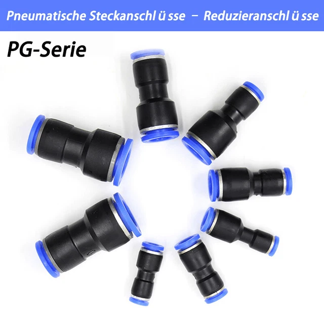 Produktbild von Lumonic 20 Stück I PU-Schlauch X-Steckverbinder – 6 Mm, Push-in, Kreuzverbinder Für Pneumatik & Druckluft