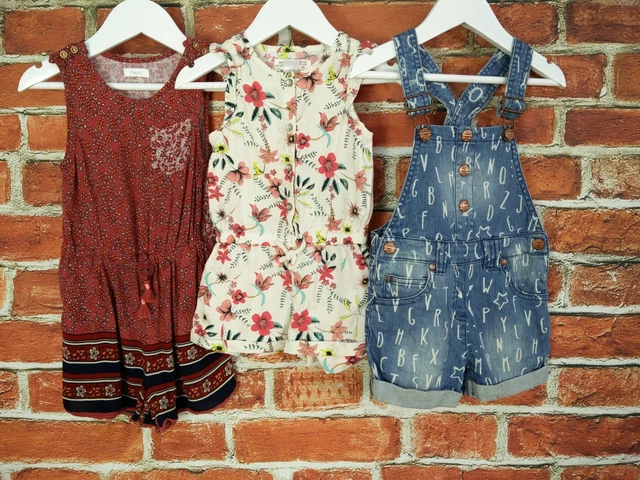 Baby Girls Bundle Age 12-18 Months Next Zara Dungaree Romper Playsuit 86Cm
