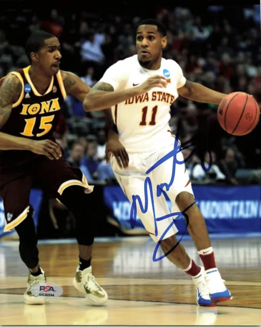 MONTE MORRIS signed 8x10  photo PSA/DNA Iowa State Cyclones Autographed
