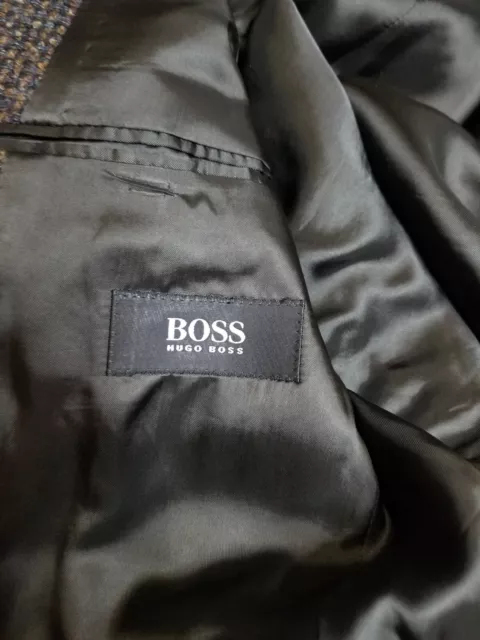 Hugo Boss Mens Blazer Sport Coat Two Button Jacket Cotton Size 40R Casual