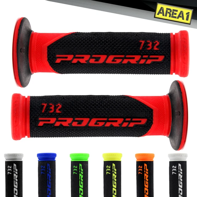 MANOPOLE PER MOTO E Scooter Universali ProGrip Rosso 22/24-25mm EUR 24