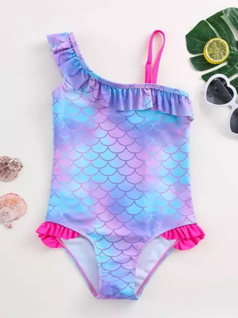 maillot de bain sirene enfant 4 5 6 7 ans