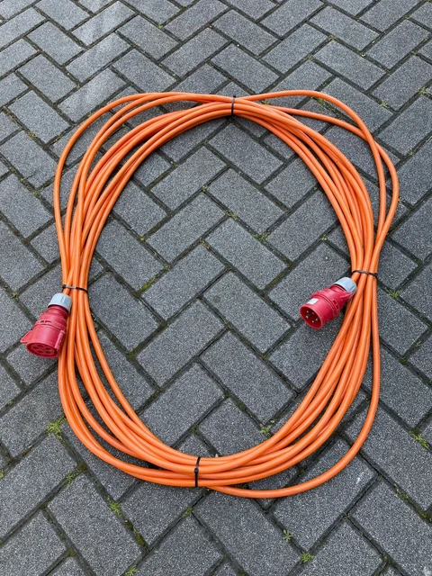 Prolunga Elettrica Industriale 24 Metri Professionale H07 5G2.5 Mm²  Presa  16A