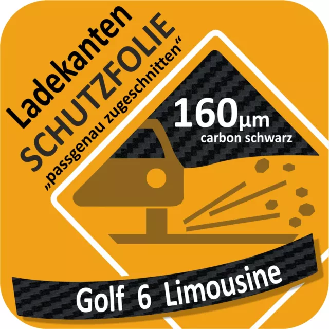 VW Golf 6 Limousine Limo Von 2008 - 2012 Film Chargement de Protection Seuil