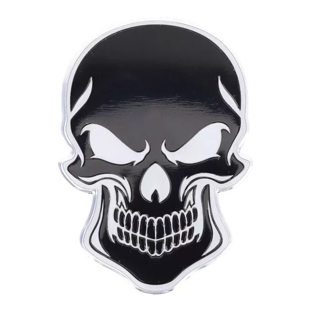 TOTENKOPF 3D AUFKLEBER Skull Sticker Auto Motorrad Schädel Chrom