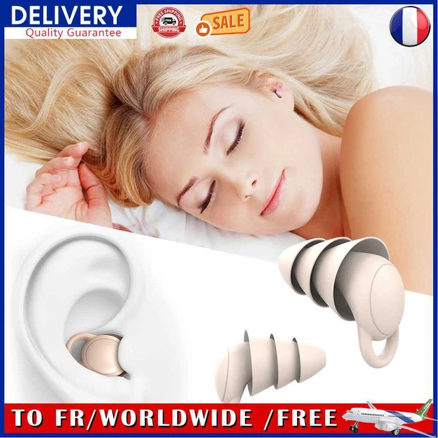 Ear Plugs Soundproof Earplugs Protector Water Sports Accessories (Champagne)