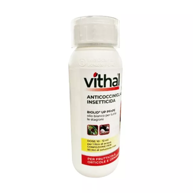 BIOLID UP PFnPE Olio bianco insetticida contro cocciniglia e acari 500 ml Vithal
