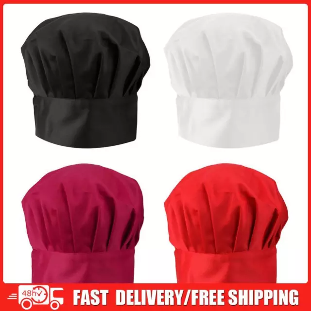 Unisex Baker Chef Caps Adjustable Hotel Cafes Hats Cotton for Restaurant Kitchen