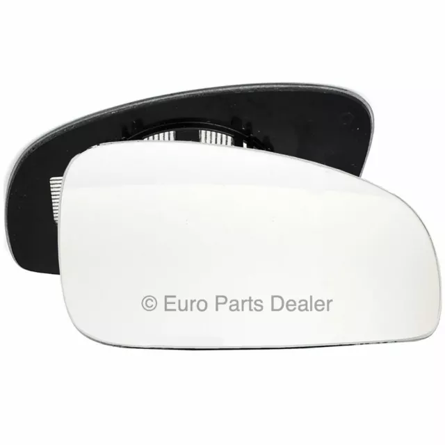 Driver side Clip Heated Convex wing mirror glass for Skoda Roomster 06-15