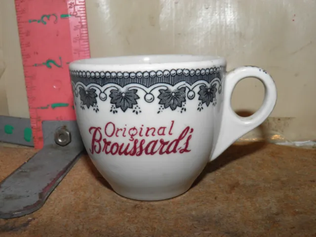 Original Broussard's Demitasse Cup - Shenango China , Fron New Orleans