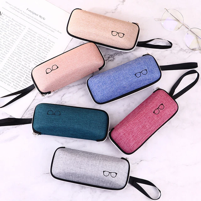 1Pcs EVA Eyewear Cases Cover Sunglasses Case Glasses Box With Lanyard Zip'7H u