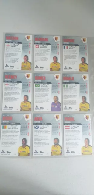 Watford 2015 Topps Premier Club Soccer Full Set 2