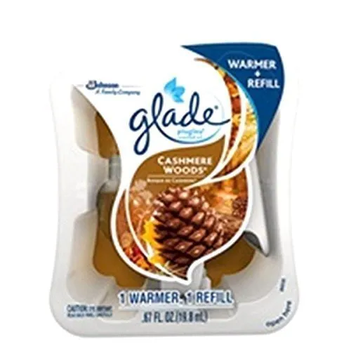 Glade Plugins 0.67 Oz Cashmere Woods Warmer+Refill (Pack of 2)