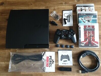 console Sony PlayStation 3 Slim - 160 Go  - Noire - PS3 MODEL CECH-3004A + 3jeux