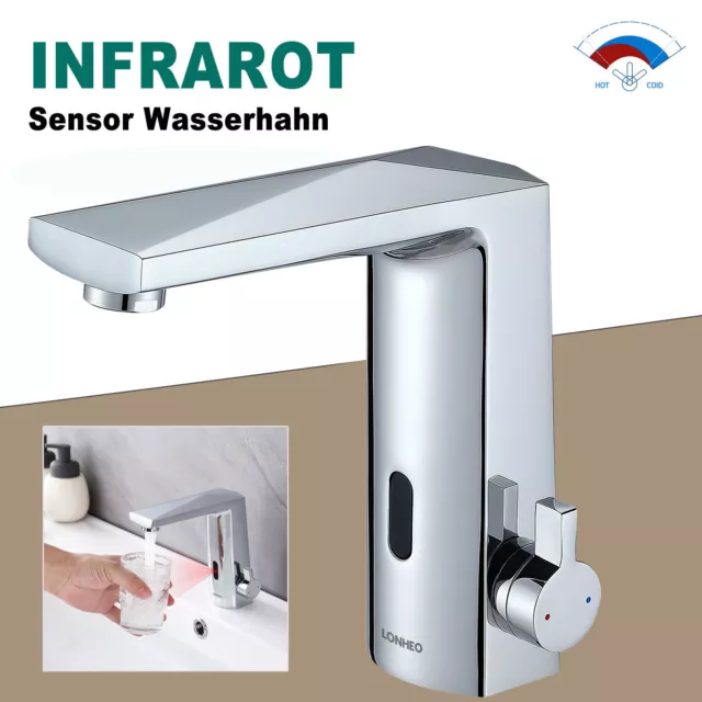 Infrarot Sensor Wasserhahn Automatik Waschtischarmatur Waschbecken Mischbatterie