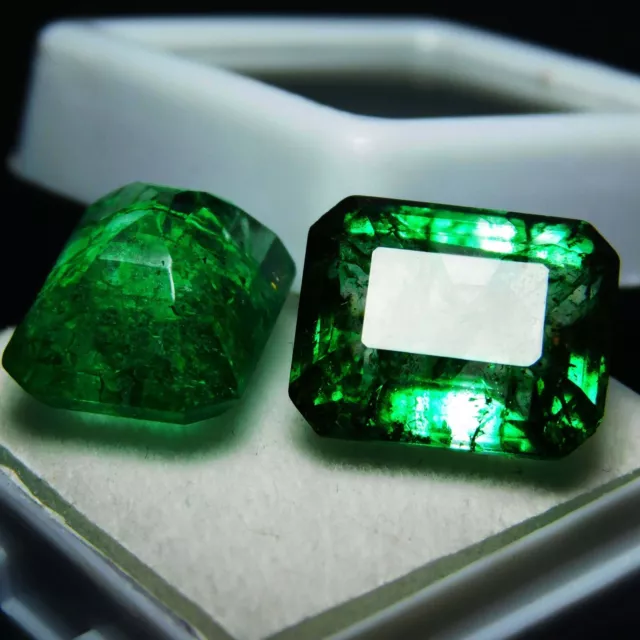 16 To 20 Ct Natural Untreated Green Colombian Emerald Certified Loose Gemstone