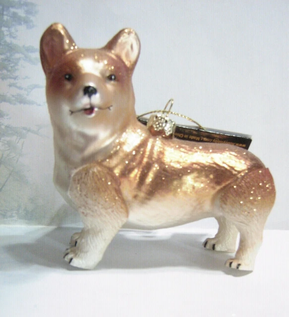 1834	Corgi Glass & Resin  Christmas Ornament