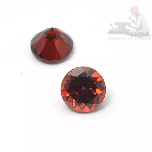 Natural Red Garnet 4mm Round Cut TOP Quality Loose Gemstone 30 Pieces