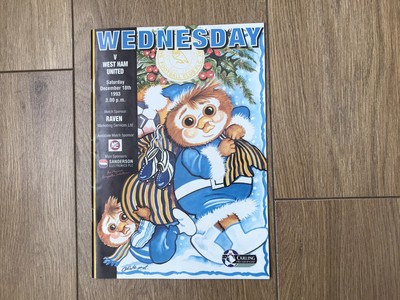 FOOTBALL PROGRAMMES & Tickets 2 x Sheffield Wednesday v West Ham United
