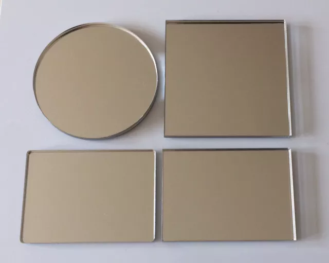 3mm Mirror Sheet Acrylic Perspex [Round Square Oval Rectangle] Mirrored Sheets