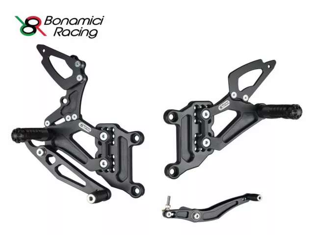 Pedane Arretrate Bonamici Racing Regolabili Per Yzf R1 1998-2003