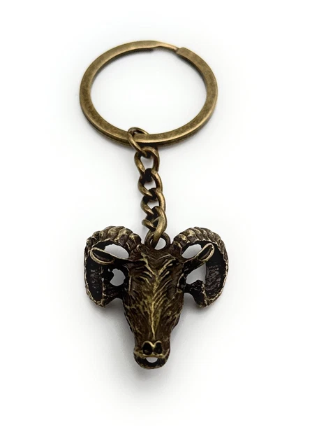 Enorme et magnfque bélère porte-breloque en métal bronze