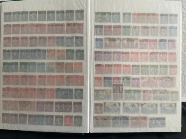 FRANKREICH ab KLASSIK bis EURO - GEST. - LAGERBUCH - viele HUNDERTE BM - 16 S. 2