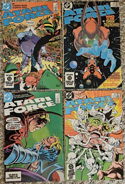 Lot of 4 Atari Force Comics (DC, 1984 Series)