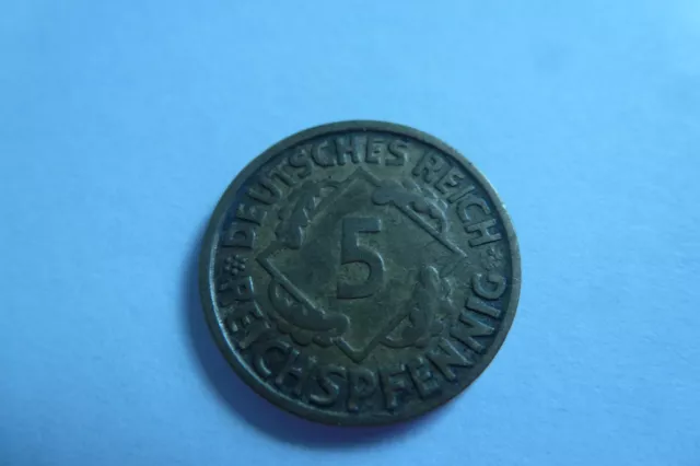 Deutschland 5 Pfennig Deutsches Reich 1925 D