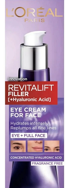 LOREAL REVITALIFT FILLER Eye Cream for Face - 30ml £11.00 - PicClick UK
