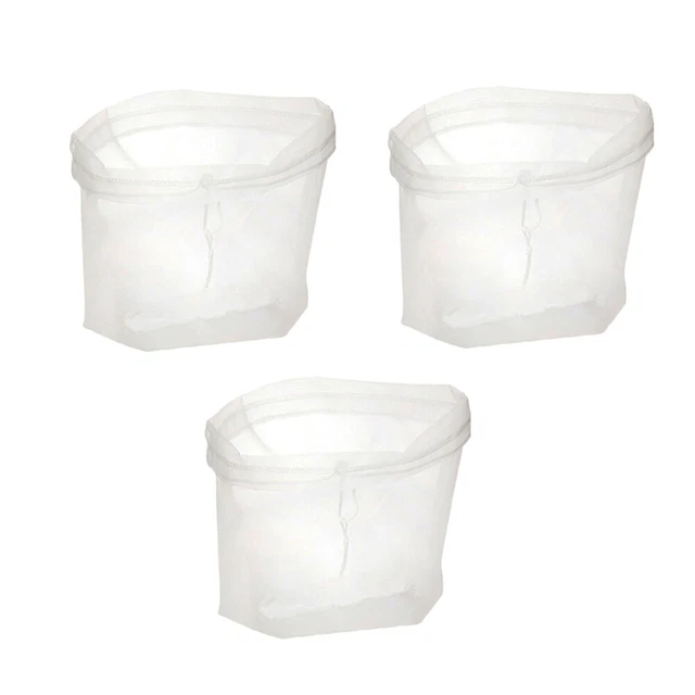 3 Pcs Yogurt Strainer Cold Brew Coffee Bag Percolator Filters Cloth Drawstring 2