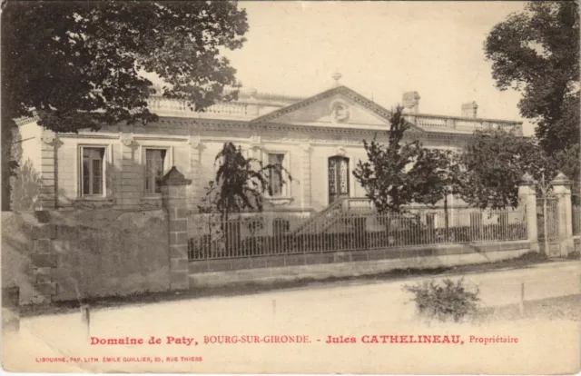 CPA Domaine de Paty-Bourg sur Gironde-Jules Cathelineau (28179)