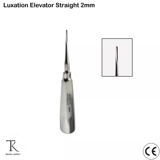 Dentaire Elévateur Racines Luxation Straight 2mm Root Luxating Oral Surgery Tool