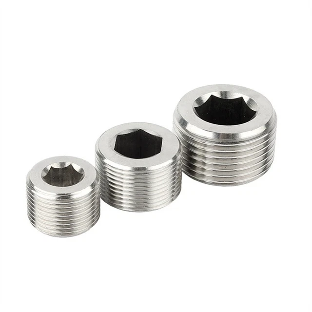 Stainless Steel Pipe Fitting, Hex Long Nipple, 1/4 in. Male NPT, 3